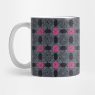 black and pink Mug